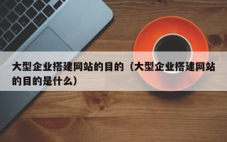 丽水大型企业搭建网站的目的（大型企业搭建网站的目的是什么）